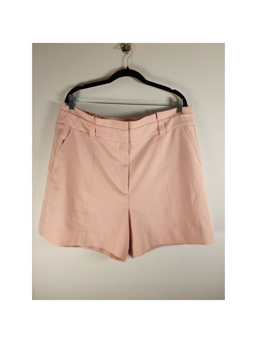 White House Black Market Belted Paperbag Fluid Wash Shorts Pink 18
